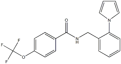 N-[2-(1H-pyrrol-1-yl)benzyl]-4-(trifluoromethoxy)benzenecarboxamide Structure