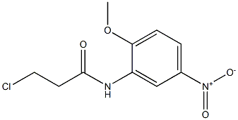 3-chloro-N-(2-methoxy-5-nitrophenyl)propanamide 구조식 이미지