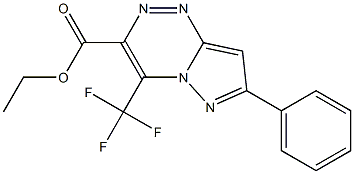 ethyl 7-phenyl-4-(trifluoromethyl)pyrazolo[5,1-c][1,2,4]triazine-3-carboxylate Structure