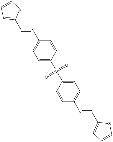 N1-(2-thienylmethylidene)-4-({4-[(2-thienylmethylidene)amino]phenyl}sulfonyl)aniline 구조식 이미지