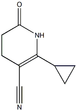 2-cyclopropyl-6-oxo-1,4,5,6-tetrahydro-3-pyridinecarbonitrile 구조식 이미지