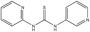 N-(2-pyridinyl)-N'-(3-pyridinyl)thiourea 구조식 이미지