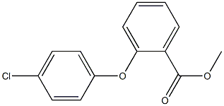 methyl 2-(4-chlorophenoxy)benzenecarboxylate 구조식 이미지
