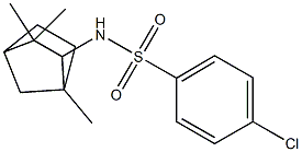 N1-(1,3,3-trimethylbicyclo[2.2.1]hept-2-yl)-4-chlorobenzene-1-sulfonamide 구조식 이미지