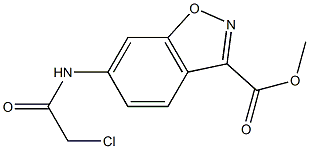 methyl 6-[(2-chloroacetyl)amino]-1,2-benzisoxazole-3-carboxylate 구조식 이미지
