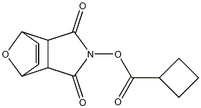 3,5-dioxo-10-oxa-4-azatricyclo[5.2.1.0~2,6~]dec-8-en-4-yl cyclobutane-1-carboxylate Structure