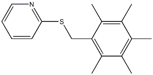 2-[(2,3,4,5,6-pentamethylbenzyl)thio]pyridine 구조식 이미지