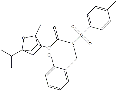 4-isopropyl-1-methyl-7-oxabicyclo[2.2.1]hept-2-yl N-(2-chlorobenzyl)-N-[(4-methylphenyl)sulfonyl]carbamate 구조식 이미지