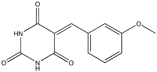5-(3-methoxybenzylidene)hexahydropyrimidine-2,4,6-trione Structure