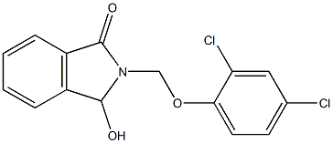 2-[(2,4-dichlorophenoxy)methyl]-3-hydroxy-1-isoindolinone 구조식 이미지