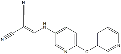 2-({[6-(3-pyridyloxy)-3-pyridyl]amino}methylidene)malononitrile 구조식 이미지