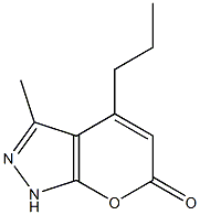 3-methyl-4-propyl-1,6-dihydropyrano[2,3-c]pyrazol-6-one 구조식 이미지