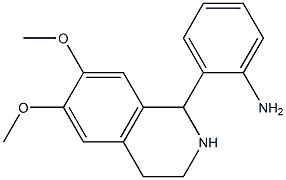 2-(6,7-dimethoxy-1,2,3,4-tetrahydroisoquinolin-1-yl)aniline 구조식 이미지