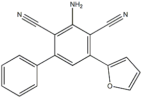 3-amino-5-(2-furyl)[1,1'-biphenyl]-2,4-dicarbonitrile Structure