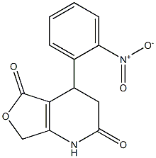 4-(2-nitrophenyl)-4,7-dihydrofuro[3,4-b]pyridine-2,5(1H,3H)-dione Structure