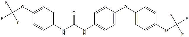 N-{4-[4-(trifluoromethoxy)phenoxy]phenyl}-N'-[4-(trifluoromethoxy)phenyl]urea 구조식 이미지