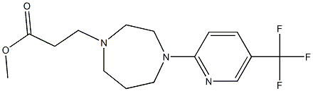 methyl 3-{4-[5-(trifluoromethyl)-2-pyridyl]-1,4-diazepan-1-yl}propanoate Structure