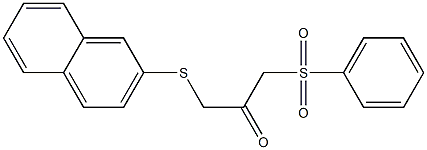 1-(2-naphthylsulfanyl)-3-(phenylsulfonyl)acetone Structure