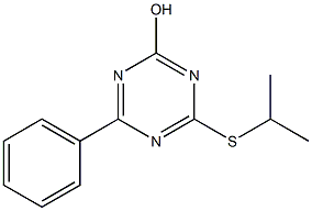 4-(isopropylthio)-6-phenyl-1,3,5-triazin-2-ol 구조식 이미지