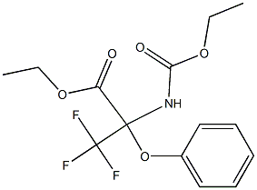 ethyl 2-[(ethoxycarbonyl)amino]-3,3,3-trifluoro-2-phenoxypropanoate 구조식 이미지