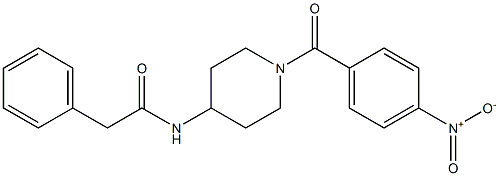 N1-[1-(4-nitrobenzoyl)-4-piperidyl]-2-phenylacetamide Structure