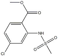 methyl 4-chloro-2-[(methylsulfonyl)amino]benzoate 구조식 이미지