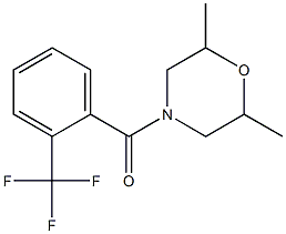 (2,6-dimethylmorpholino)[2-(trifluoromethyl)phenyl]methanone Structure