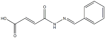 4-(2-benzylidenehydrazino)-4-oxobut-2-enoic acid Structure