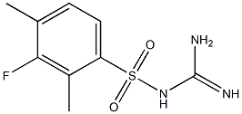 {[amino(imino)methyl]amino}(3-fluoro-2,4-dimethylphenyl)dioxo-lambda~6~-sulfane Structure