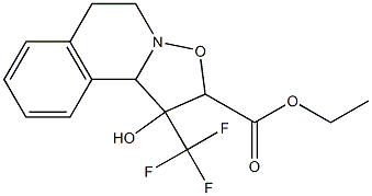 ethyl 1-hydroxy-1-(trifluoromethyl)-1,5,6,10b-tetrahydro-2H-isoxazolo[3,2-a]isoquinoline-2-carboxylate 구조식 이미지