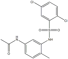 N1-(3-{[(2,5-dichlorophenyl)sulfonyl]amino}-4-methylphenyl)acetamide Structure