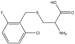 2-amino-3-[(2-chloro-6-fluorobenzyl)thio]propanoic acid 구조식 이미지