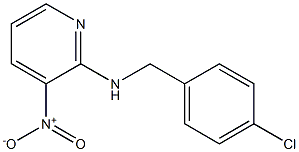 N2-(4-chlorobenzyl)-3-nitropyridin-2-amine 구조식 이미지