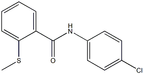 N-(4-chlorophenyl)-2-(methylsulfanyl)benzenecarboxamide 구조식 이미지