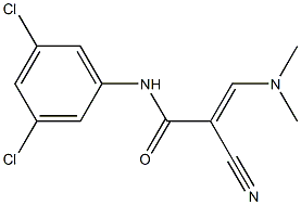 N1-(3,5-dichlorophenyl)-2-cyano-3-(dimethylamino)acrylamide 구조식 이미지