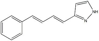 3-(4-phenylbuta-1,3-dienyl)-1H-pyrazole 구조식 이미지