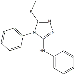 N3,4-diphenyl-5-(methylthio)-4H-1,2,4-triazol-3-amine 구조식 이미지