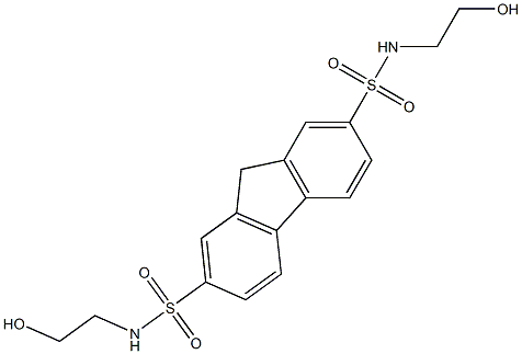 N2,N7-di(2-hydroxyethyl)-9H-2,7-fluorenedisulfonamide Structure