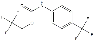 2,2,2-trifluoroethyl 4-(trifluoromethyl)phenylcarbamate 구조식 이미지