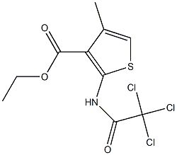 ethyl 4-methyl-2-[(2,2,2-trichloroacetyl)amino]thiophene-3-carboxylate Structure