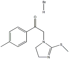 1-(4-methylphenyl)-2-[2-(methylthio)-4,5-dihydro-1H-imidazol-1-yl]ethan-1-one hydrobromide 구조식 이미지