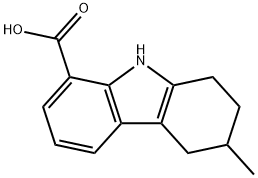 3-methyl-2,3,4,9-tetrahydro-1H-carbazole-8-carboxylic acid 구조식 이미지