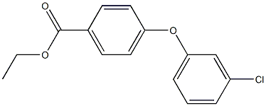 ethyl 4-(3-chlorophenoxy)benzenecarboxylate Structure