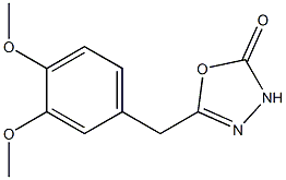 5-(3,4-dimethoxybenzyl)-2,3-dihydro-1,3,4-oxadiazol-2-one Structure