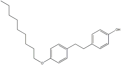 4-[4-(nonyloxy)phenethyl]benzenol 구조식 이미지