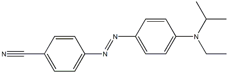 4-(2-{4-[ethyl(isopropyl)amino]phenyl}diaz-1-enyl)benzonitrile Structure