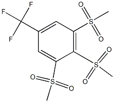 1,2,3-tri(methylsulfonyl)-5-(trifluoromethyl)benzene Structure