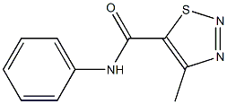 N5-phenyl-4-methyl-1,2,3-thiadiazole-5-carboxamide 구조식 이미지