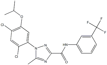 1-(2,4-dichloro-5-isopropoxyphenyl)-5-methyl-N-[3-(trifluoromethyl)phenyl]-1H-1,2,4-triazole-3-carboxamide Structure