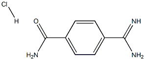 4-[amino(imino)methyl]benzamide hydrochloride 구조식 이미지